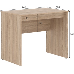 Стол рабочий SIMPLE 90x60 см, дуб сонома светлый
